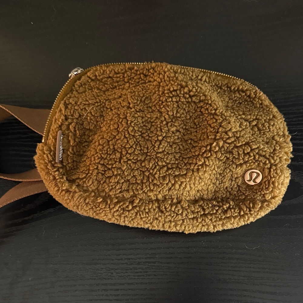 lululemon athletica Tan Sherpa Crossbody Bag